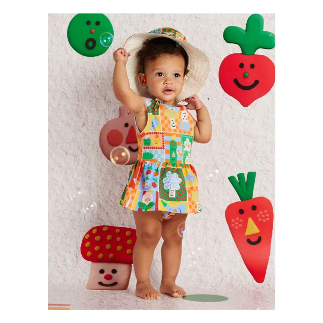 Robe Bloomer Légumes Coton Bio | Orange