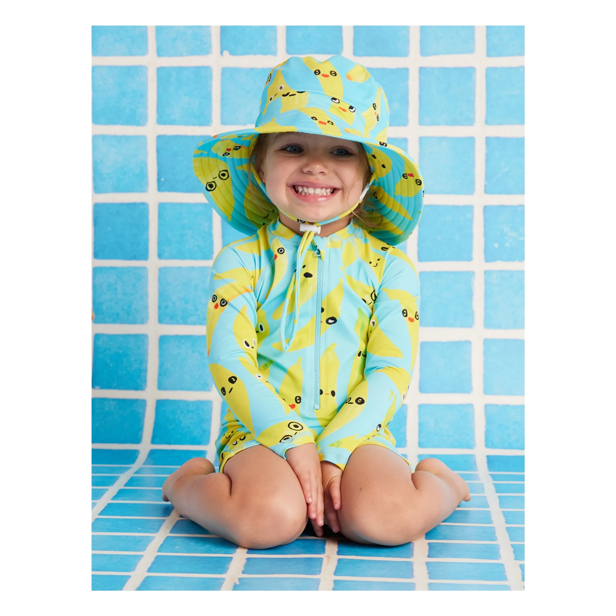 Chapeau Bananes Fibres Recyclées | Turquoise- Image produit n°1