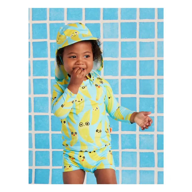 Shorts de baño de fibra reciclada Banana | Turquoise