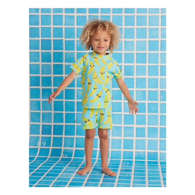 Shorts de baño de fibra reciclada Banana | Turquoise