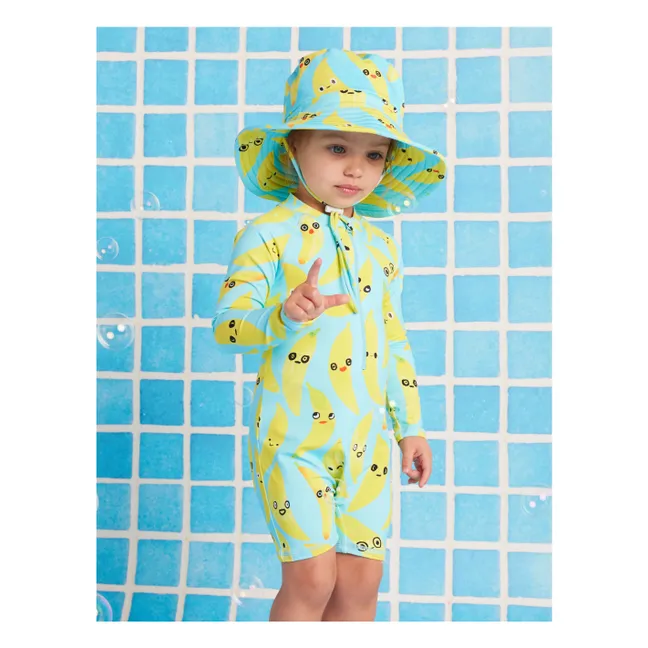 UV Protection Bathing Suit Banana Recycled Fibers | Turquoise