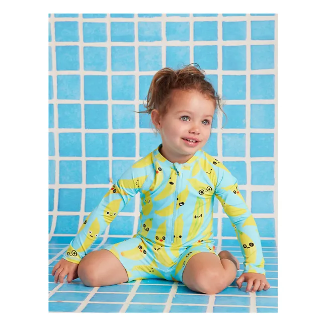 UV Protection Bathing Suit Banana Recycled Fibers | Turquoise