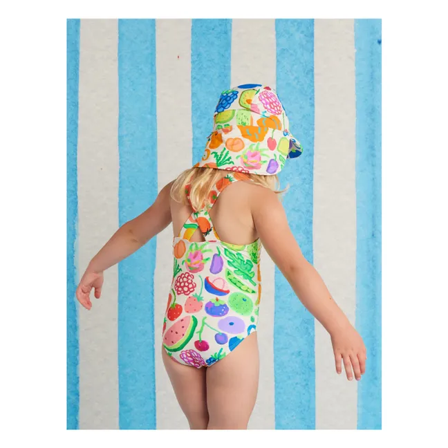 Fruits Recycled Fiber Swimsuit | Ecru