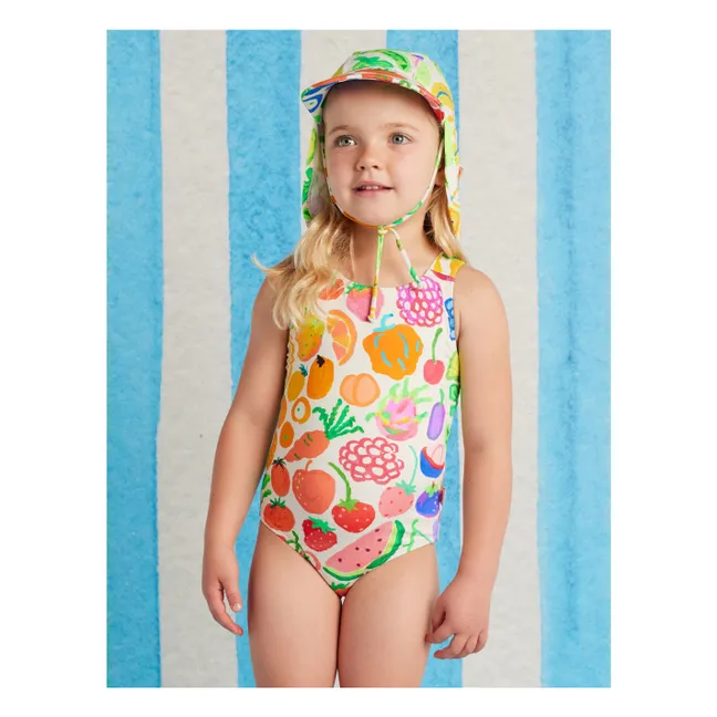 Fruits Recycled Fiber Swimsuit | Ecru