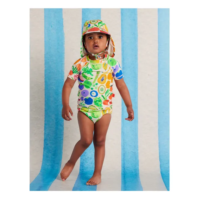 Fruits Recycled Fiber UV Protection Bath T-Shirt | Ecru