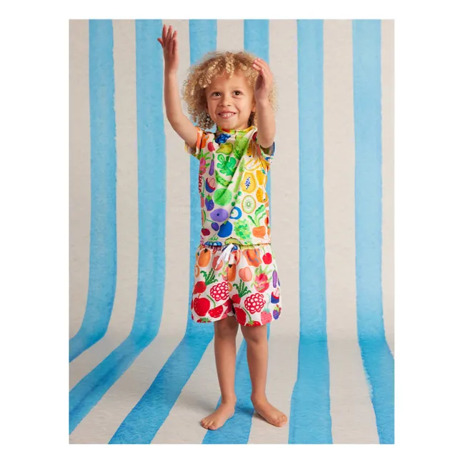 Fruits Recycled Fiber UV Protection Bath T-Shirt | Ecru