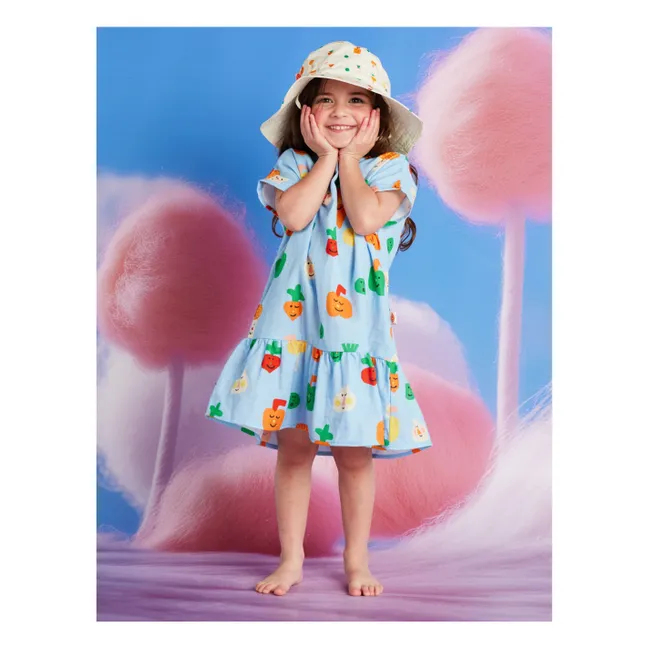Vegetable dress | Light blue