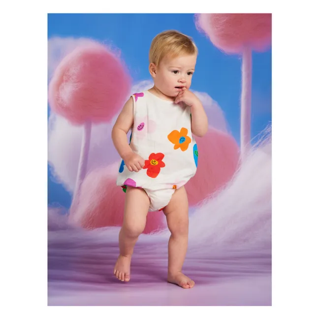 Flower romper | Ivory
