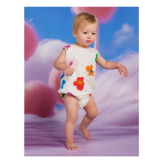 Flower romper | Ivory