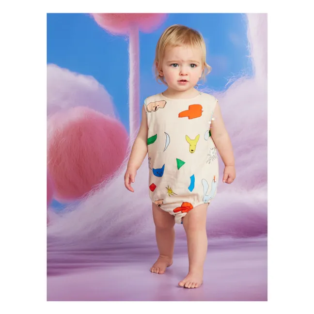 Animal romper | Ecru
