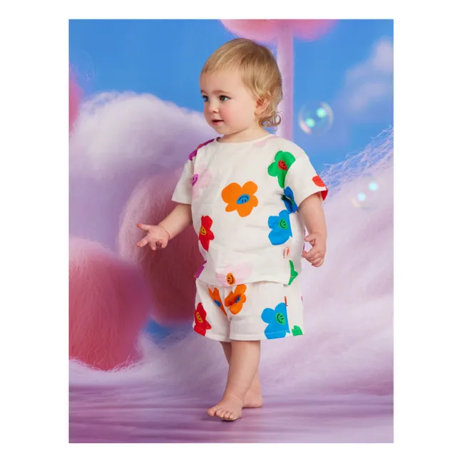 T-shirt Fleurs | Ivoire