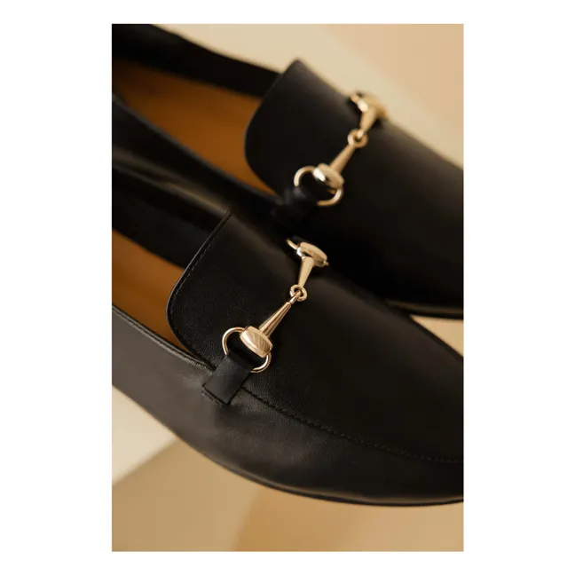 Mocasines de piel Jill | Negro