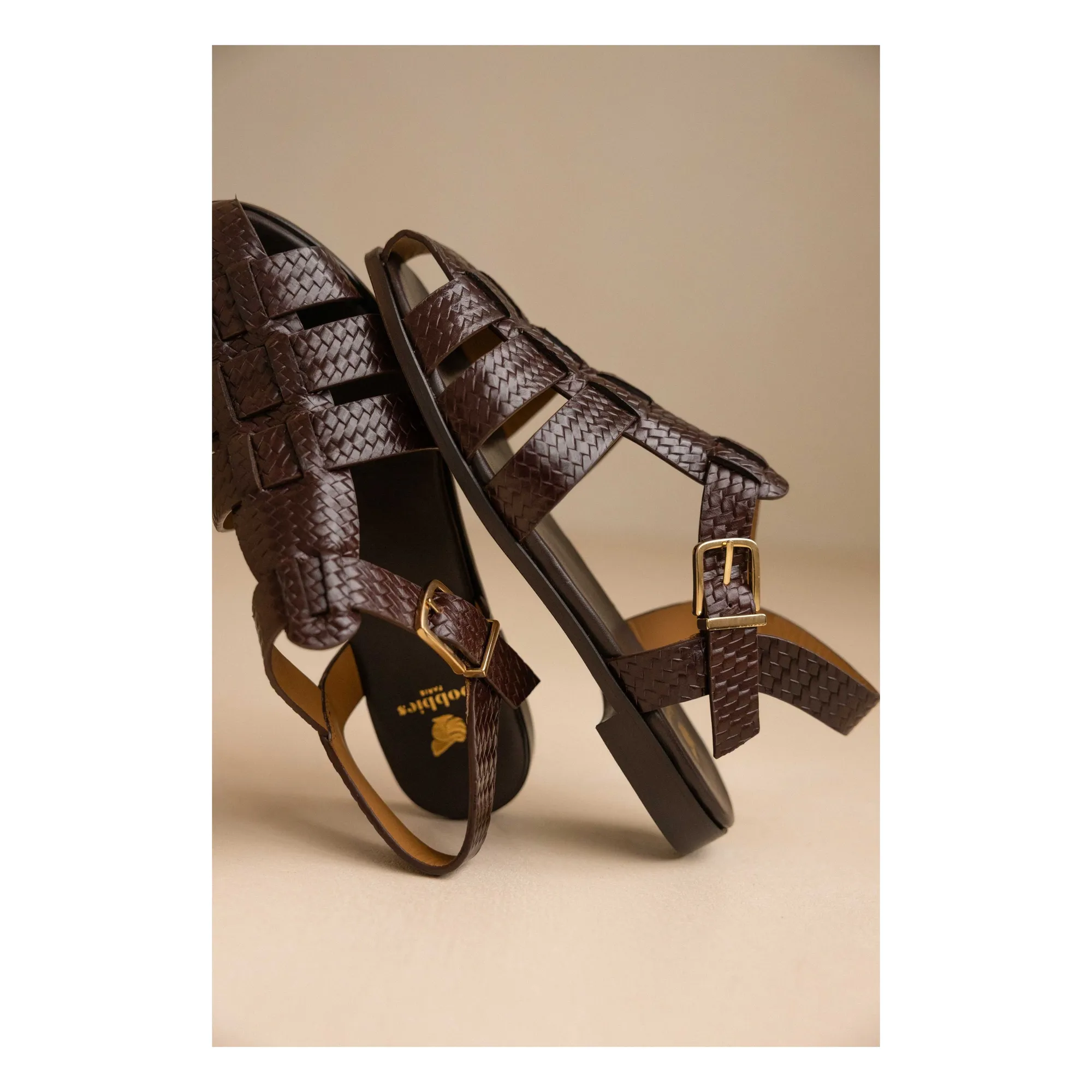Sandales Romane Cuir | Café- Image produit n°1