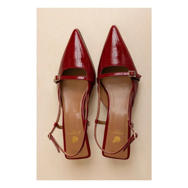 Escarpins Reem Cuir Verni | Rouge cerise