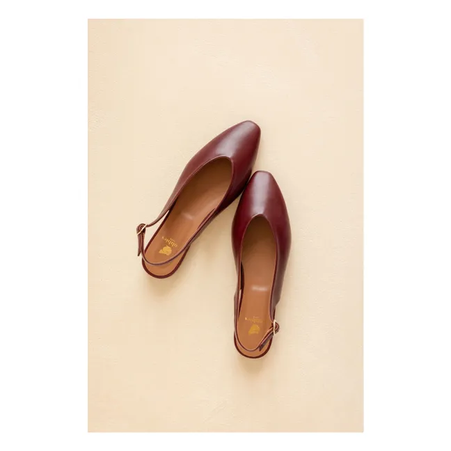 Ballerines Anouk Cuir | Grenat
