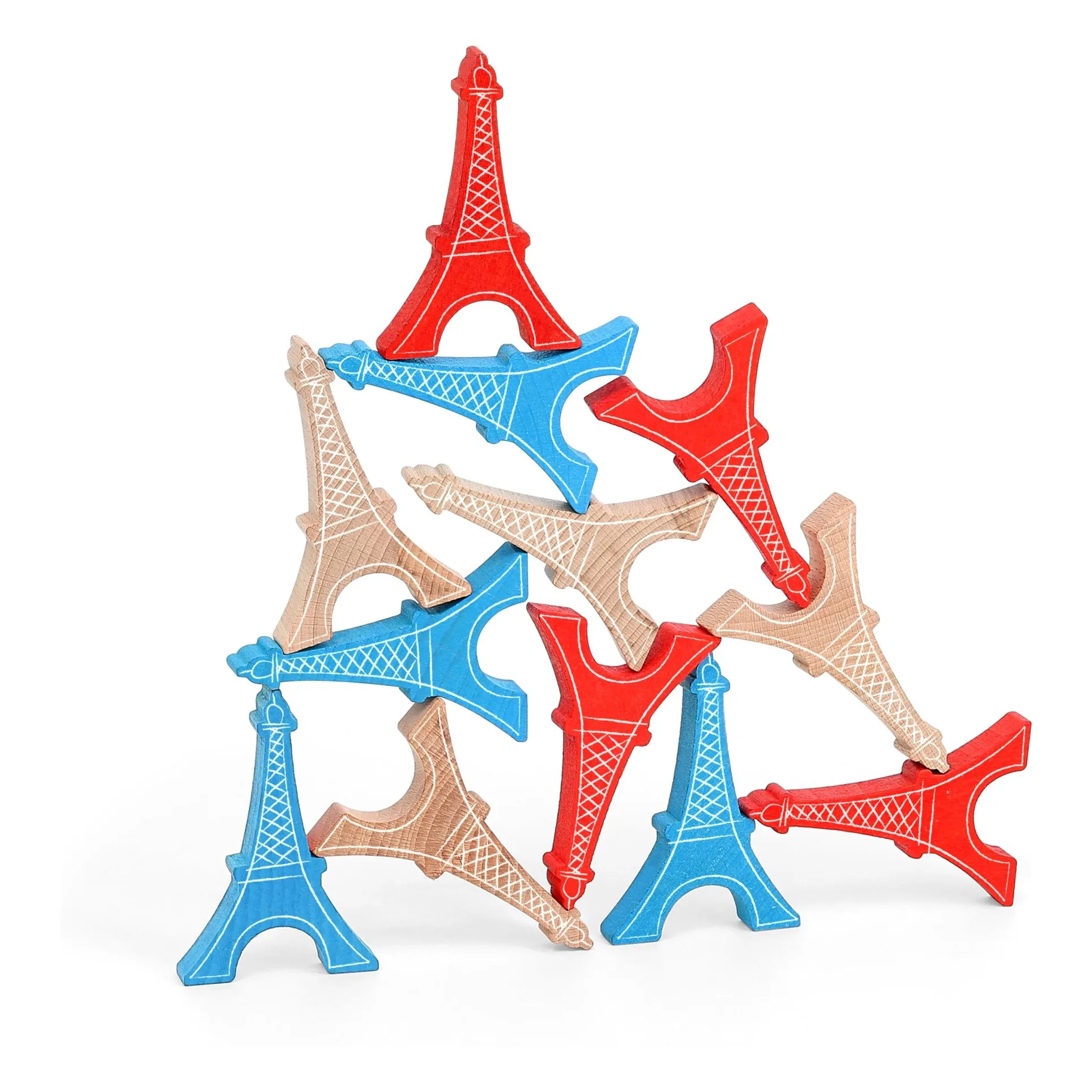 Vilac Multicoloured Eiffel Tower Balance Game