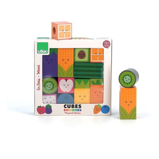 Cubos sonoros de frutas - Andy Westface