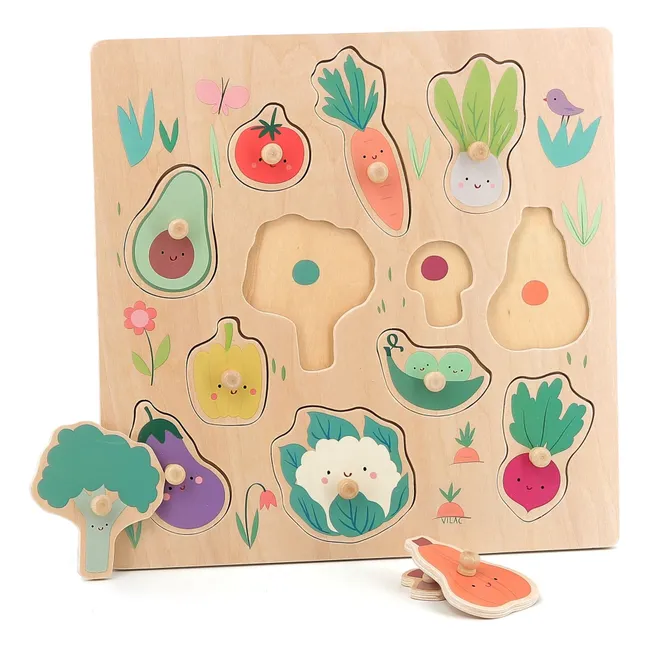 Puzzle à encastrer Les légumes du jardin - Sarah Betz