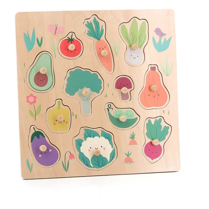 Puzzle empotrado Hortalizas de huerta - Sarah Betz- Imagen del producto n°1