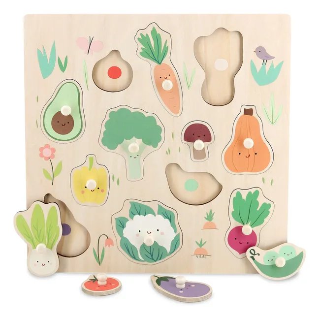 Puzzle à encastrer Les légumes du jardin - Sarah Betz