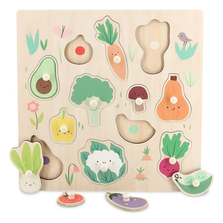 Puzzle empotrado Hortalizas de huerta - Sarah Betz- Imagen del producto n°0