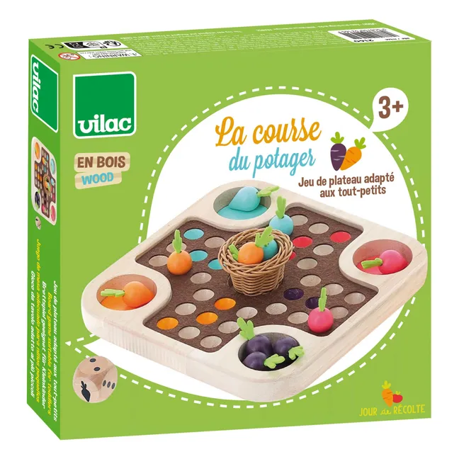 La course du potager - Jeu de petits chevaux
