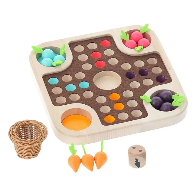 La course du potager - Jeu de petits chevaux