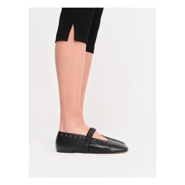 Ballerinas June Leather | Black