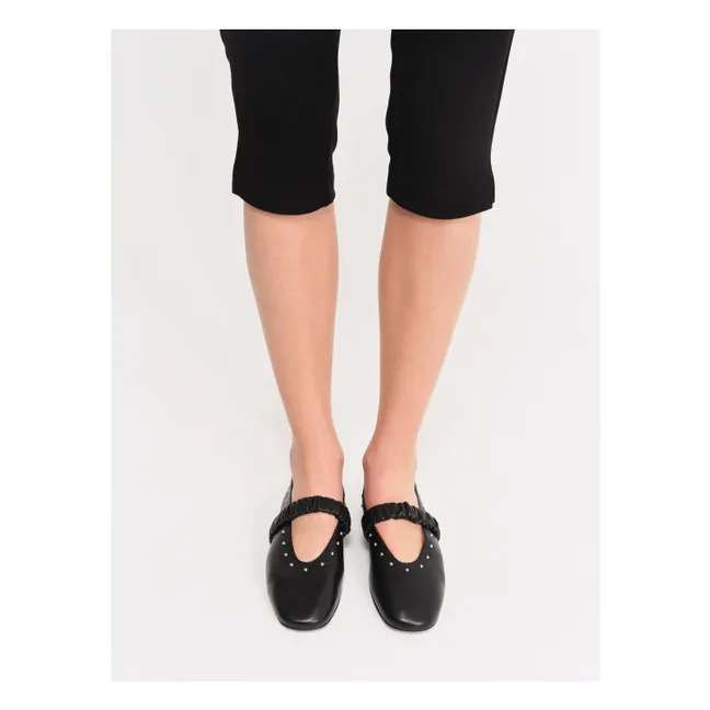 Ballerinas June Leather | Black
