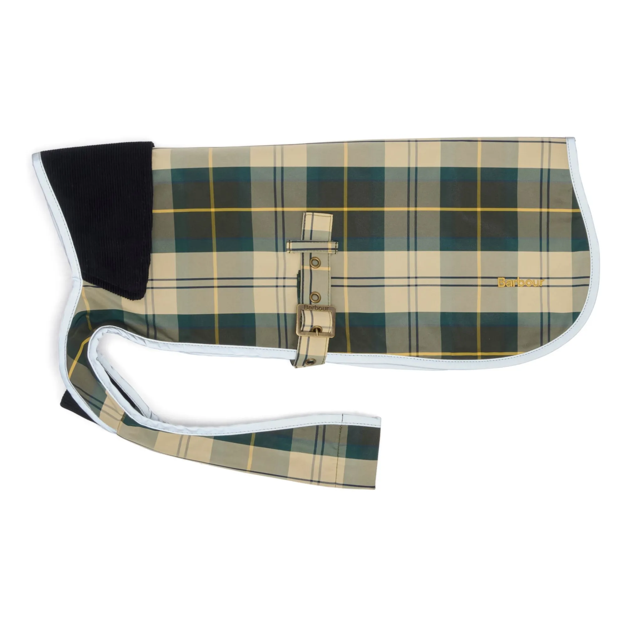 Barbour Beige Waterproof Tartan Coat For Dogs