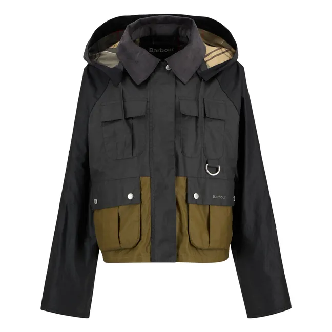 Liza Waxed Jacket | Black