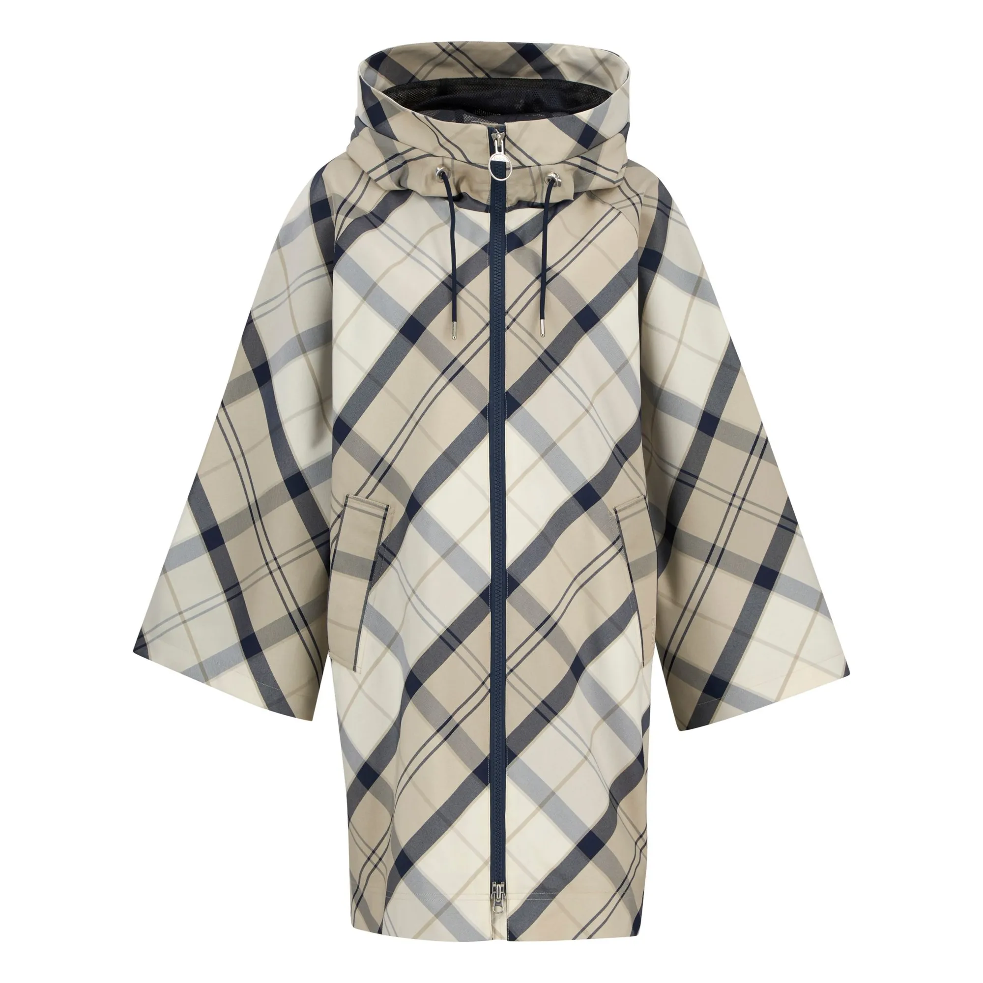 Barbour Grey Kinsale Tartan Waterproof Jacket