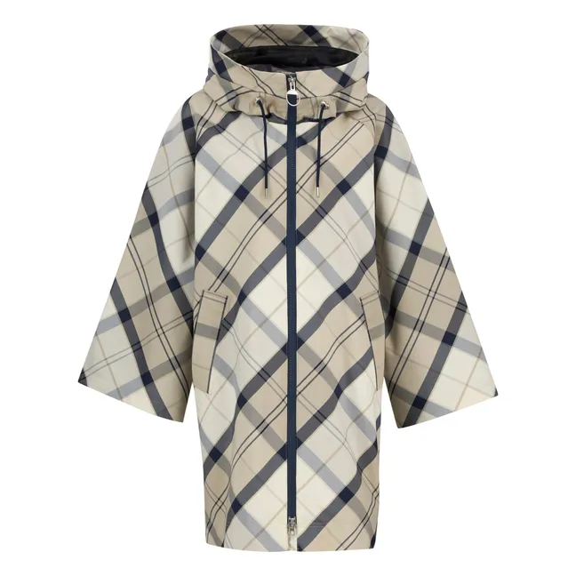 Veste Imperméable Tartan Kinsale | Gris
