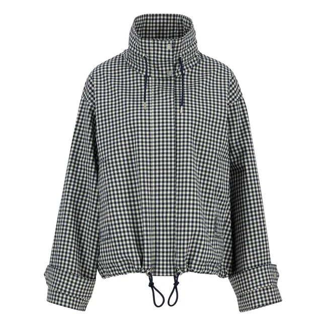 Bronwyn Waterproof Check Jacket | Grey