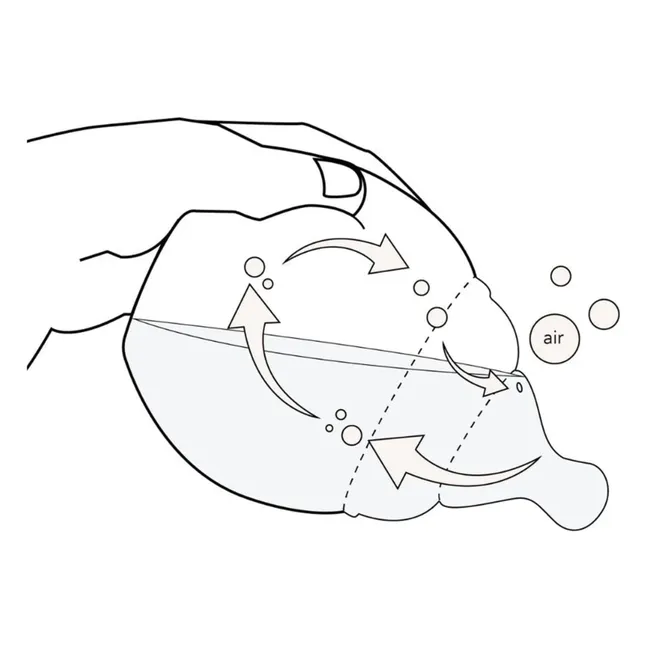 Biberon en silicone médical et tétine physiologique Elephants