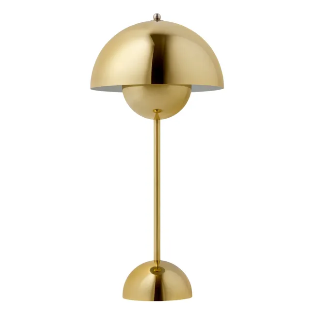 Lámpara de mesa Flowerpot VP3, Verner Panton | Dorado