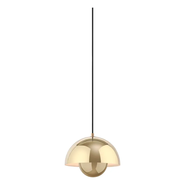 Flowerpot VP1 suspension lamp, Verner Panton | Gold- Product image n°0