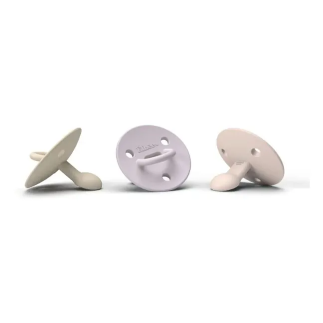 Tétines en silicone médical Choochoo Billie - Set de 3 | Rose