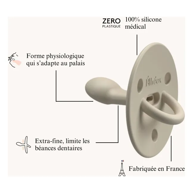 Tétines en silicone médical Choochoo Bobby - Set de 3 | Bleu