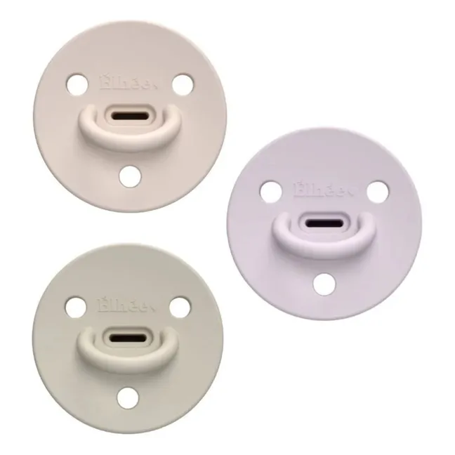 Tétines en silicone médical Choochoo Billie - Set de 3 | Rose
