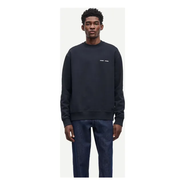 Norsbro organic cotton round-neck sweatshirt | Dark Blue