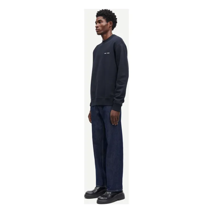 Norsbro organic cotton round-neck sweatshirt | Dark Blue- Product image n°5