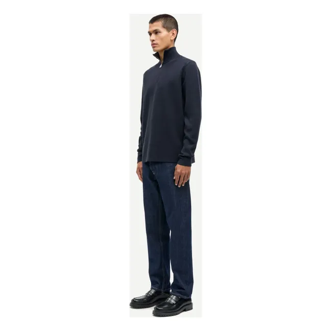 Gunan Half Zip Sweat  | Dark Blue