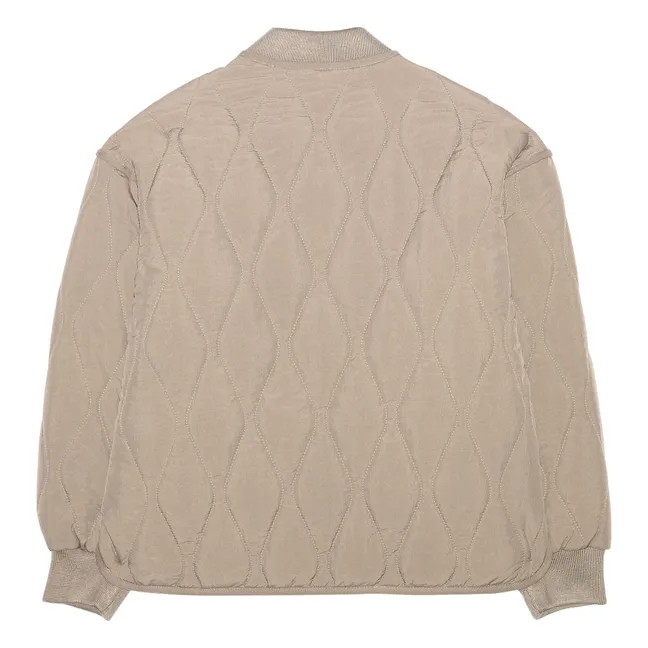 Bomber Matelassé Wooly | Gris taupe