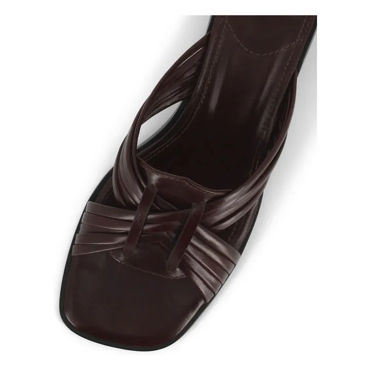 Sandalias de piel Janis | Chocolate- Imagen del producto n°3