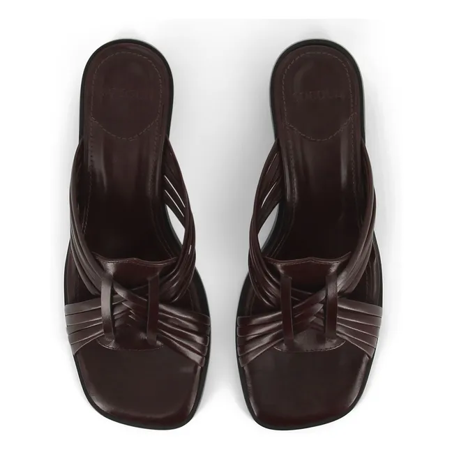 Sandales Janis Cuir | Chocolat