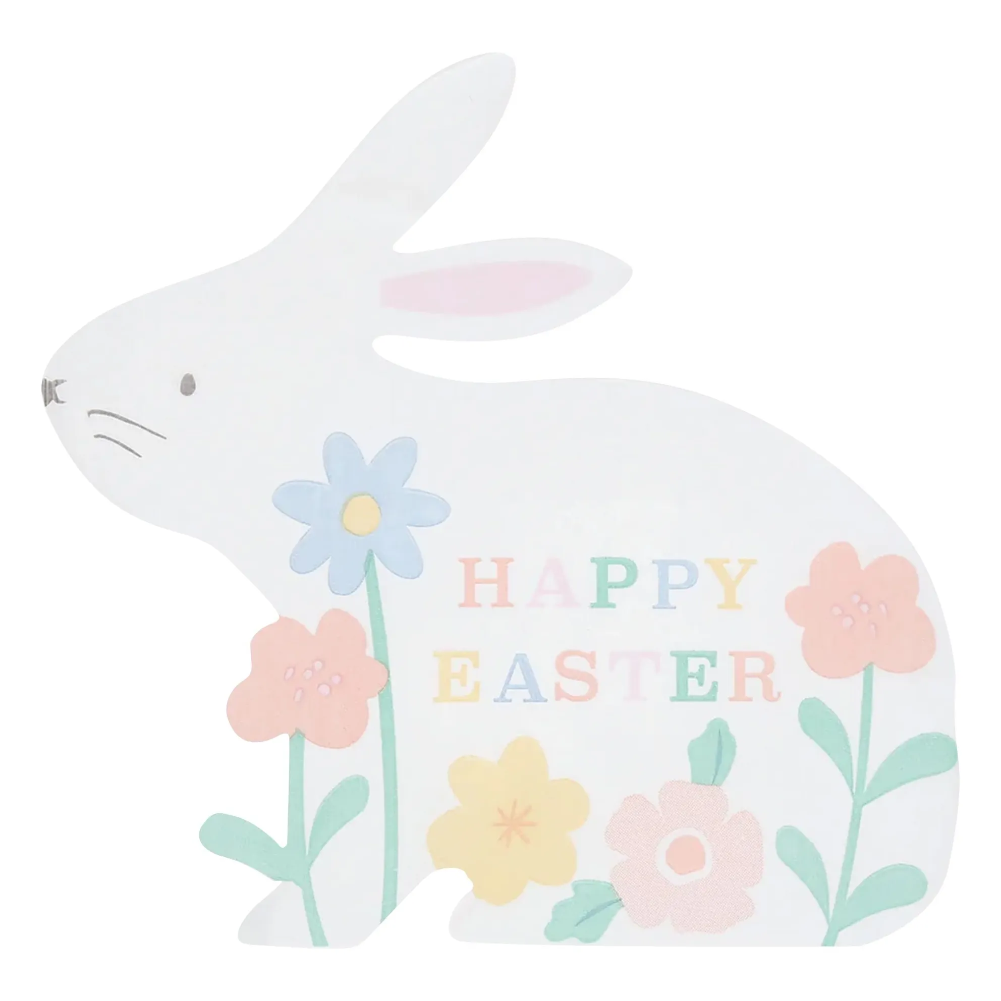 Meri Meri Multicoloured Paper Towels Rabbits - Set Of 16