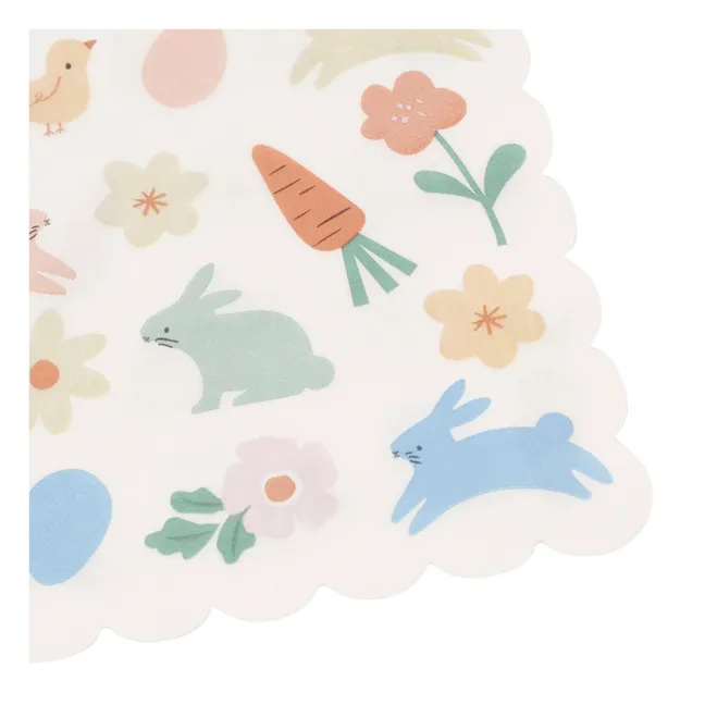 Serviettes en papier de Pâques - Set de 16 | Ecru