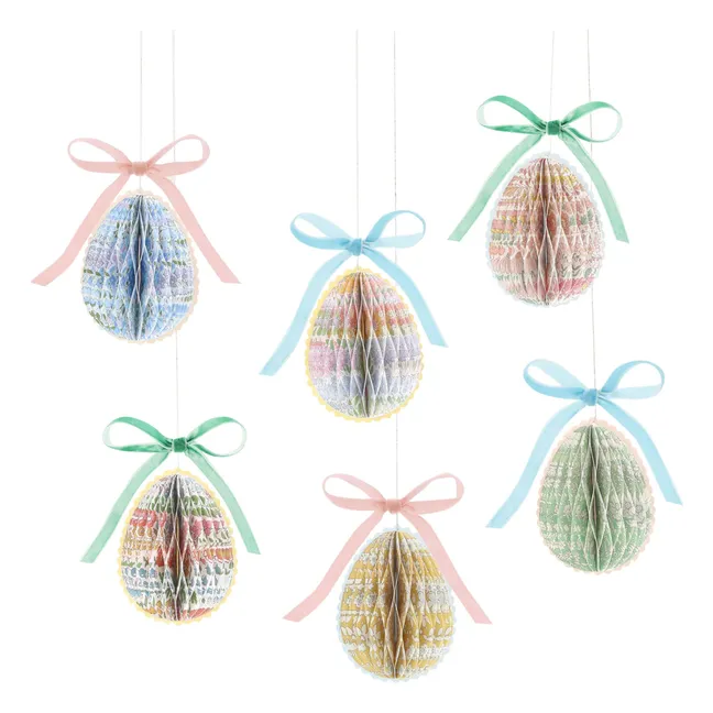 Œufs décoratifs à suspendre - Meri Meri x Liberty - Set de 6