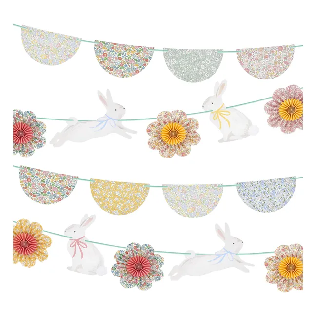 Guirnaldas de conejitos - Meri Meri x Liberty - Lote de 2